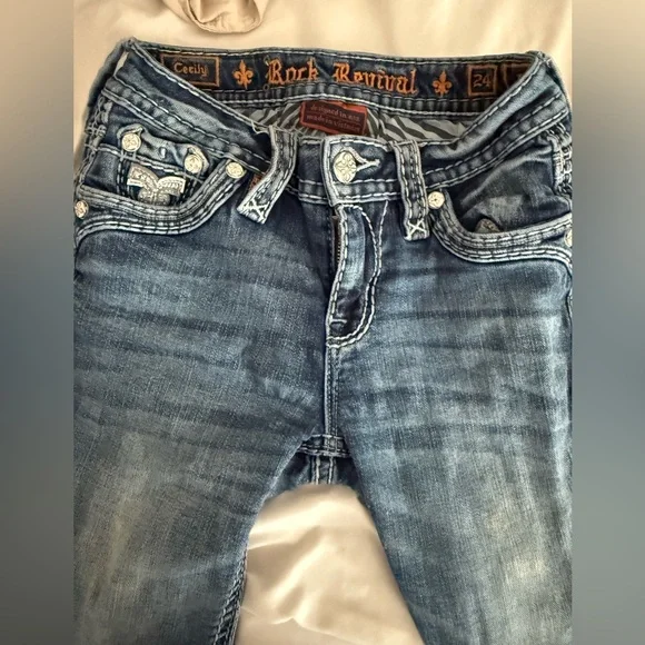 Rock Revival Cecily Blue Boot Cut Jeans - Picture 4 of 11